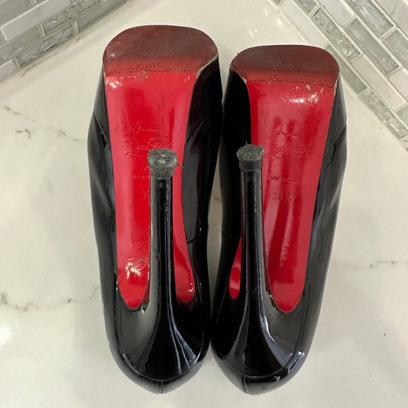 Christian Louboutin Round Toe Black Pumps | Size 36.5 | Fair Condition - Picture 9 of 10